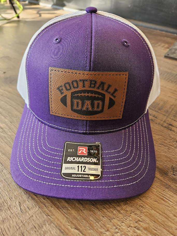 Men's Purple Football Dad Hat