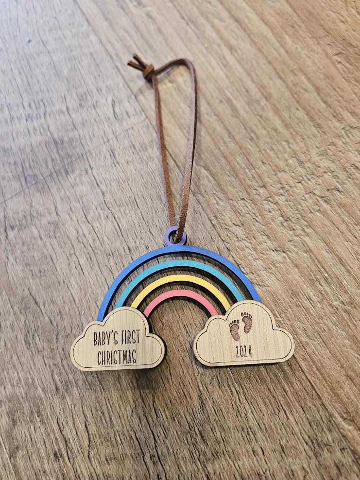 Rainbow Baby Ornament