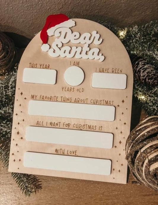 Dear Santa Sign