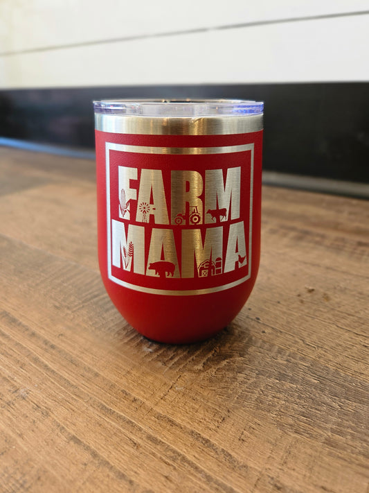 Farm Mama Wine Tumbler