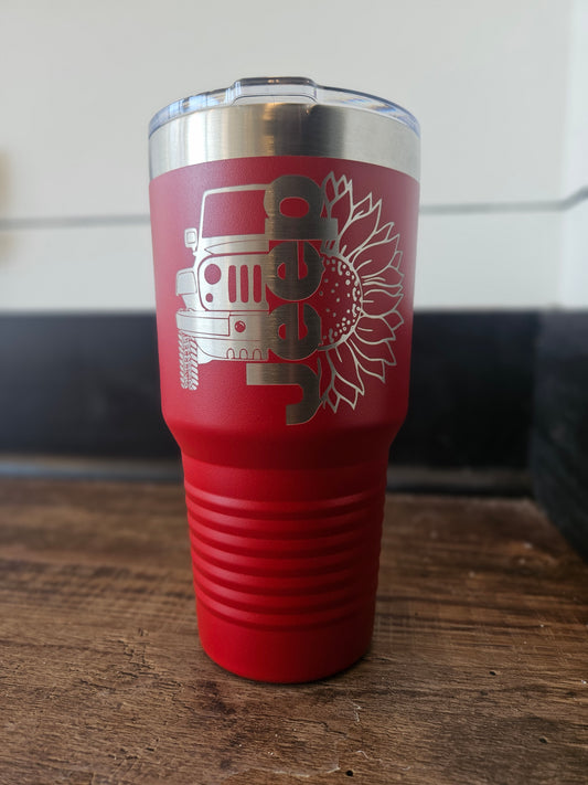 Jeep Sunflower 30 Oz. Tumbler