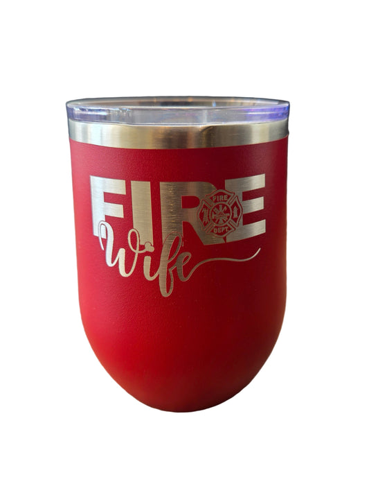 Fire Wife Wine Tumbler