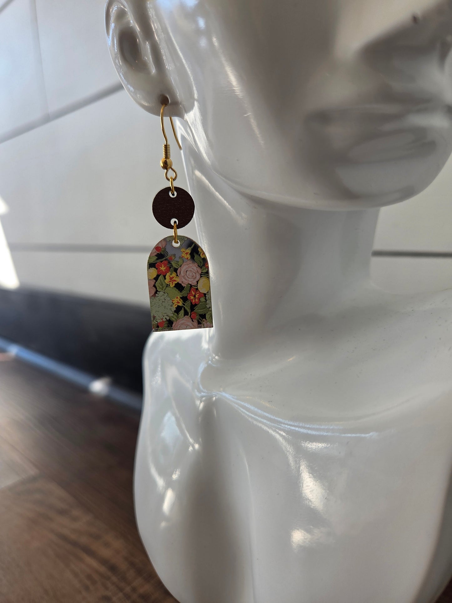Vintage Bloom Drop Earrings