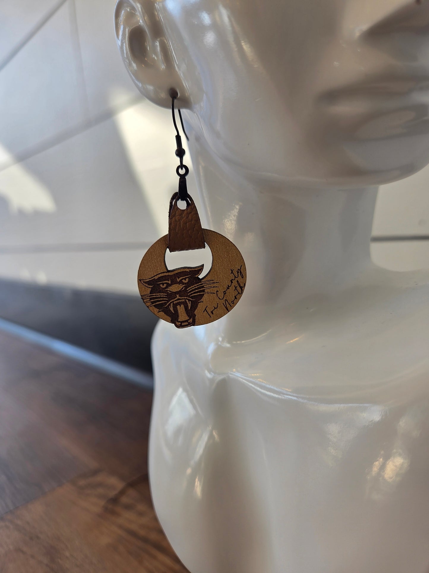 Tri County North Wood Earrings