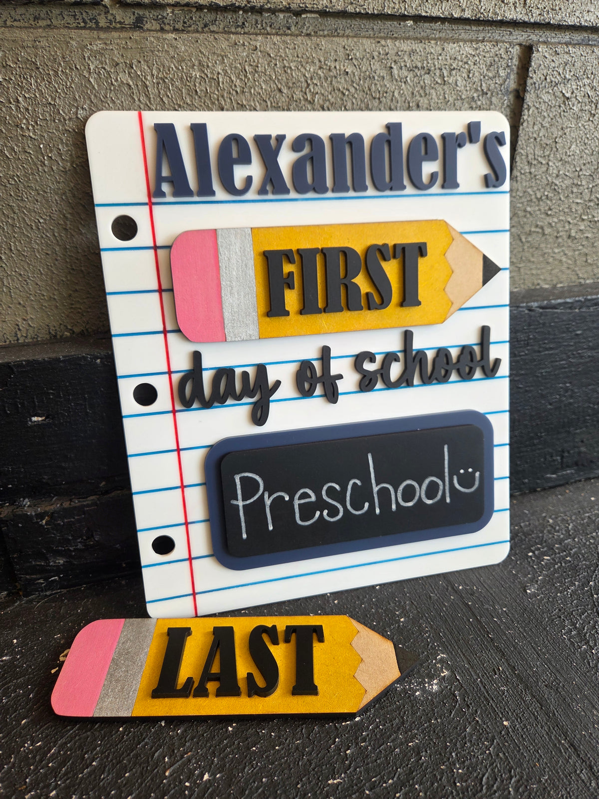 Interchangeable Custom School Sign