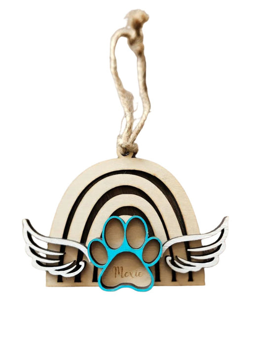 Dog Memorial Christmas Ornament