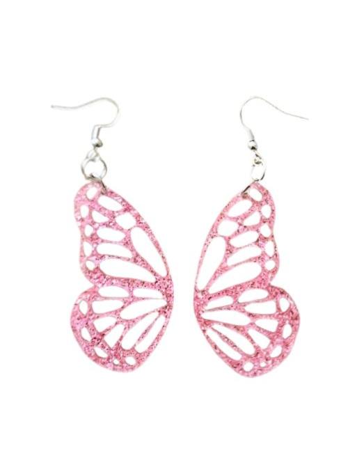 Acrylic Butterfly Wing Earrings