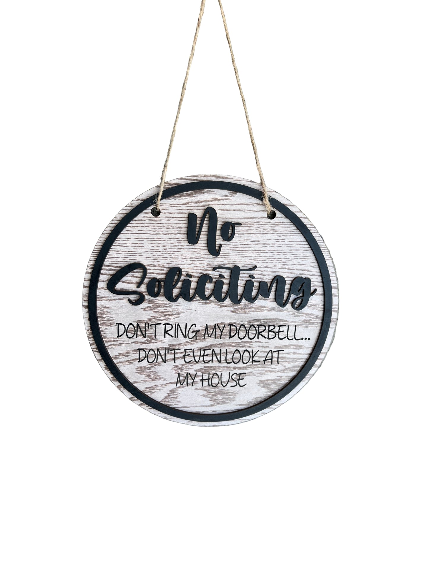 No Soliciting Door Sign