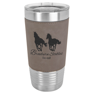 20oz Leather Tumblers