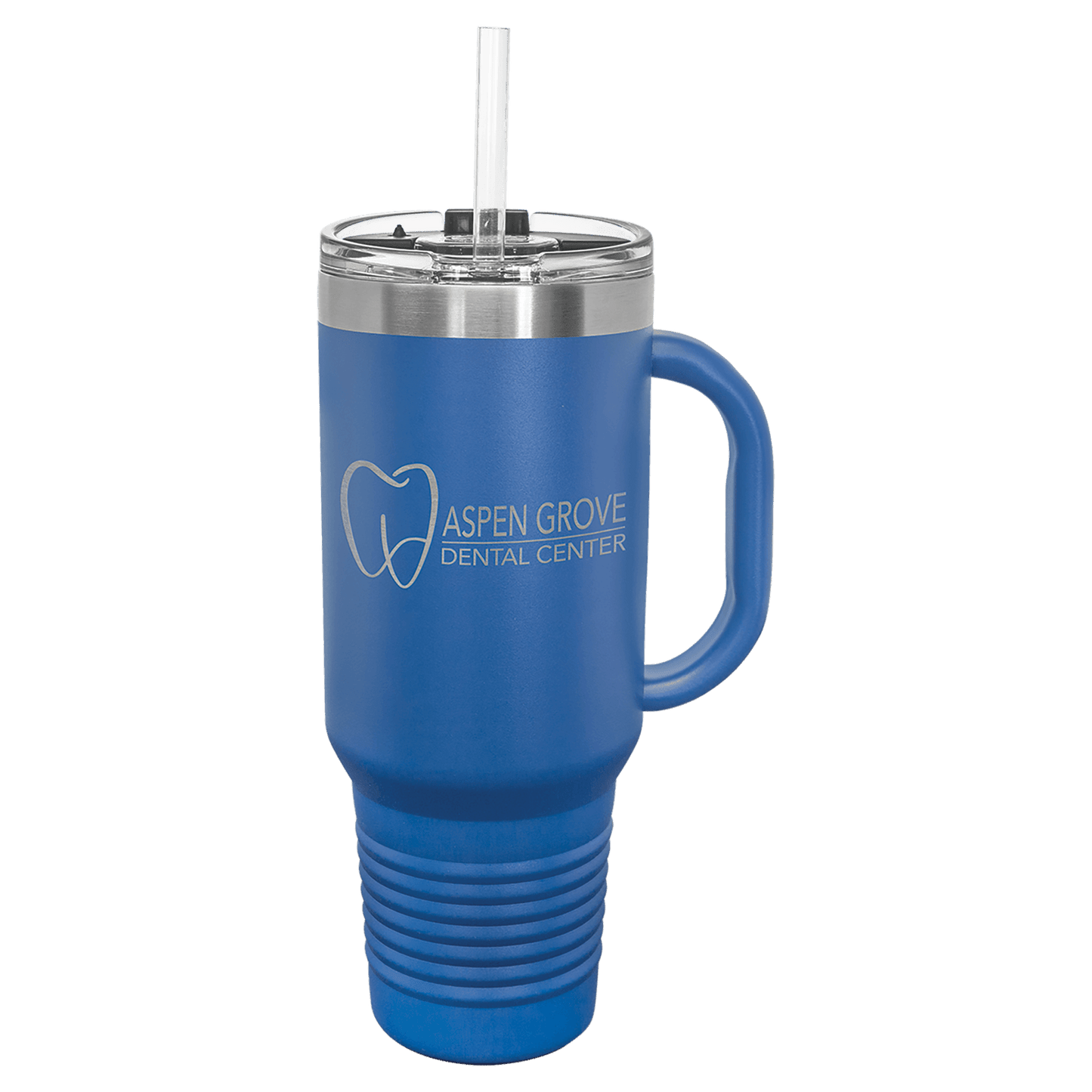 40 Oz. Travel Mug With Handle & Straw