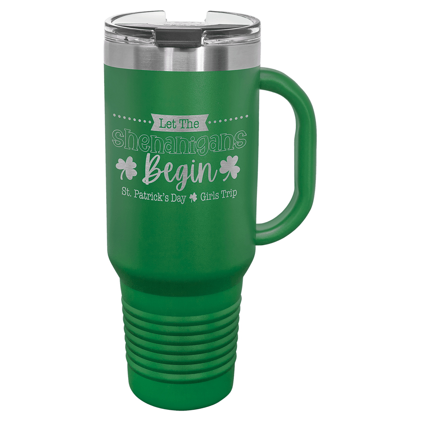 40 Oz. Travel Mug With Handle & Straw