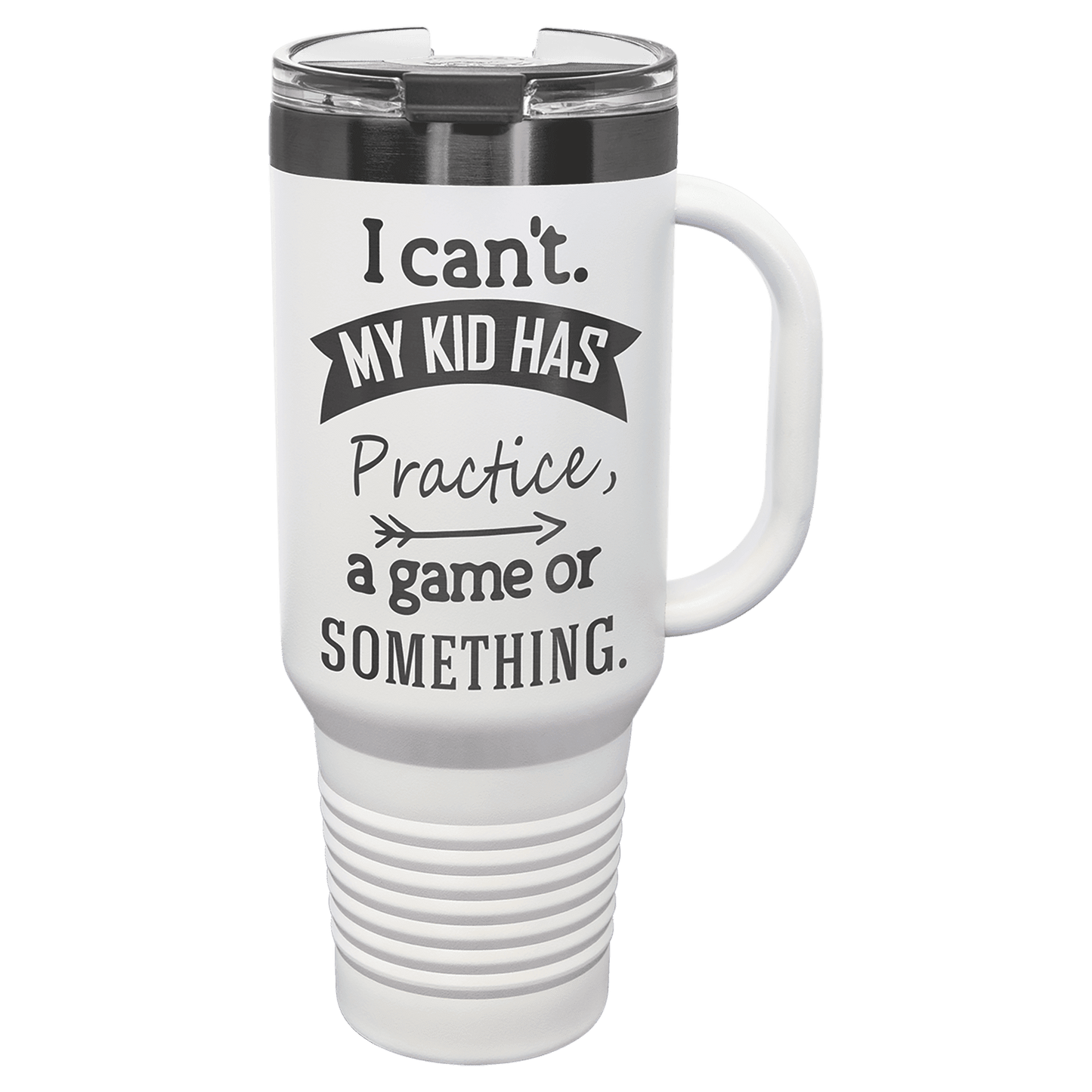 40 Oz. Travel Mug With Handle & Straw
