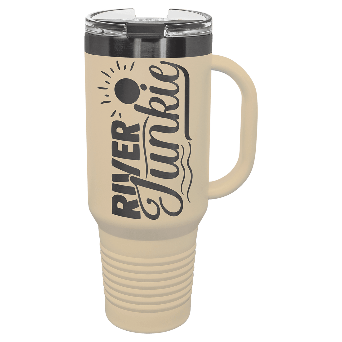 40 Oz. Travel Mug With Handle & Straw