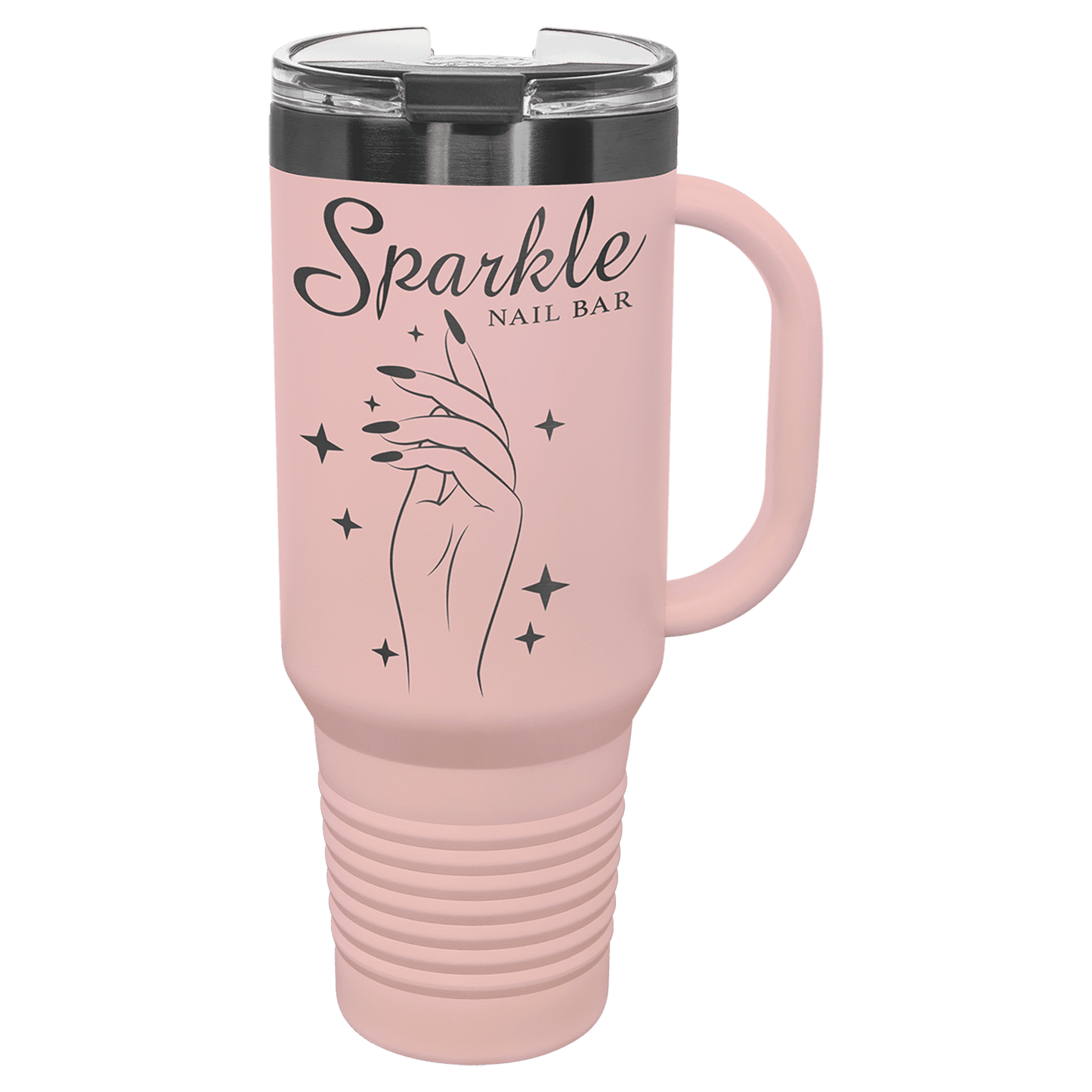 40 Oz. Travel Mug With Handle & Straw