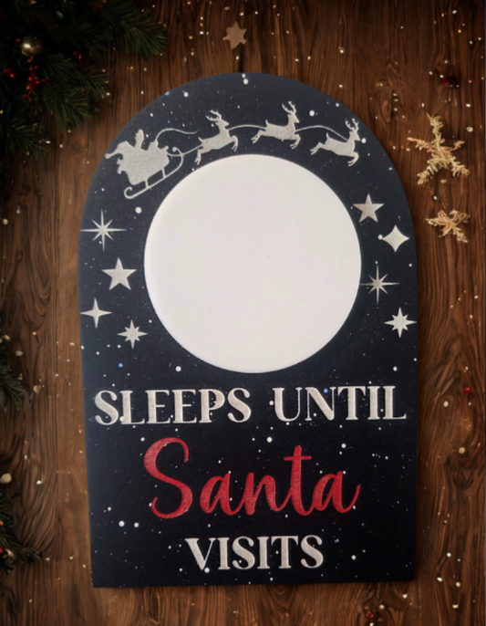 Sleeps Until Santa Magnet Sign