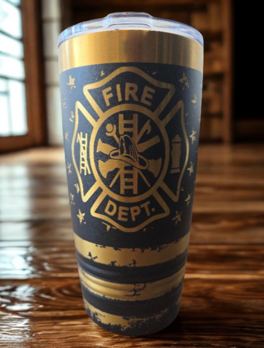 Fire Department Full Wrap 20 oz. Tumbler
