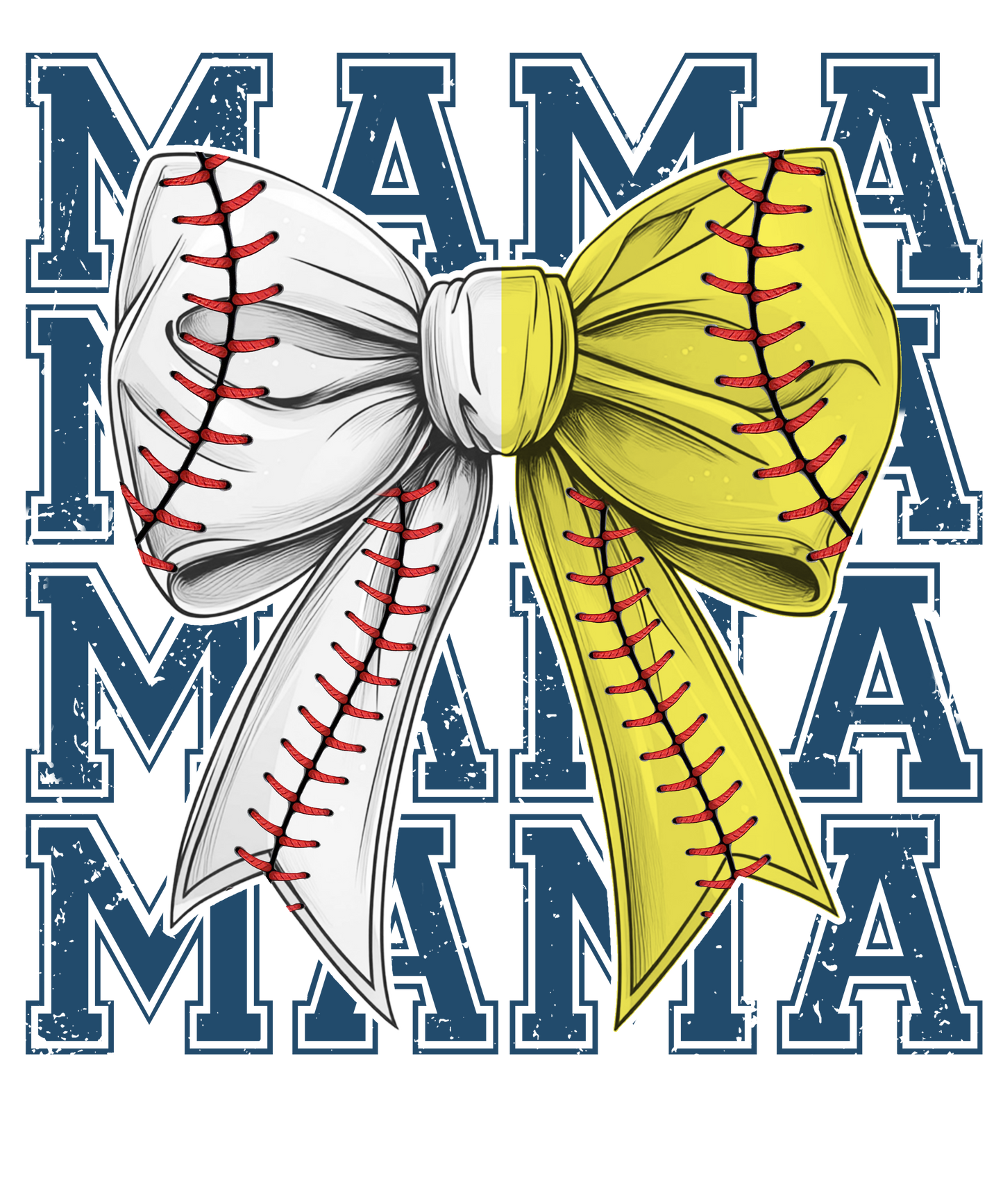 Softball & Baseball MAMA 2x2 Magnet