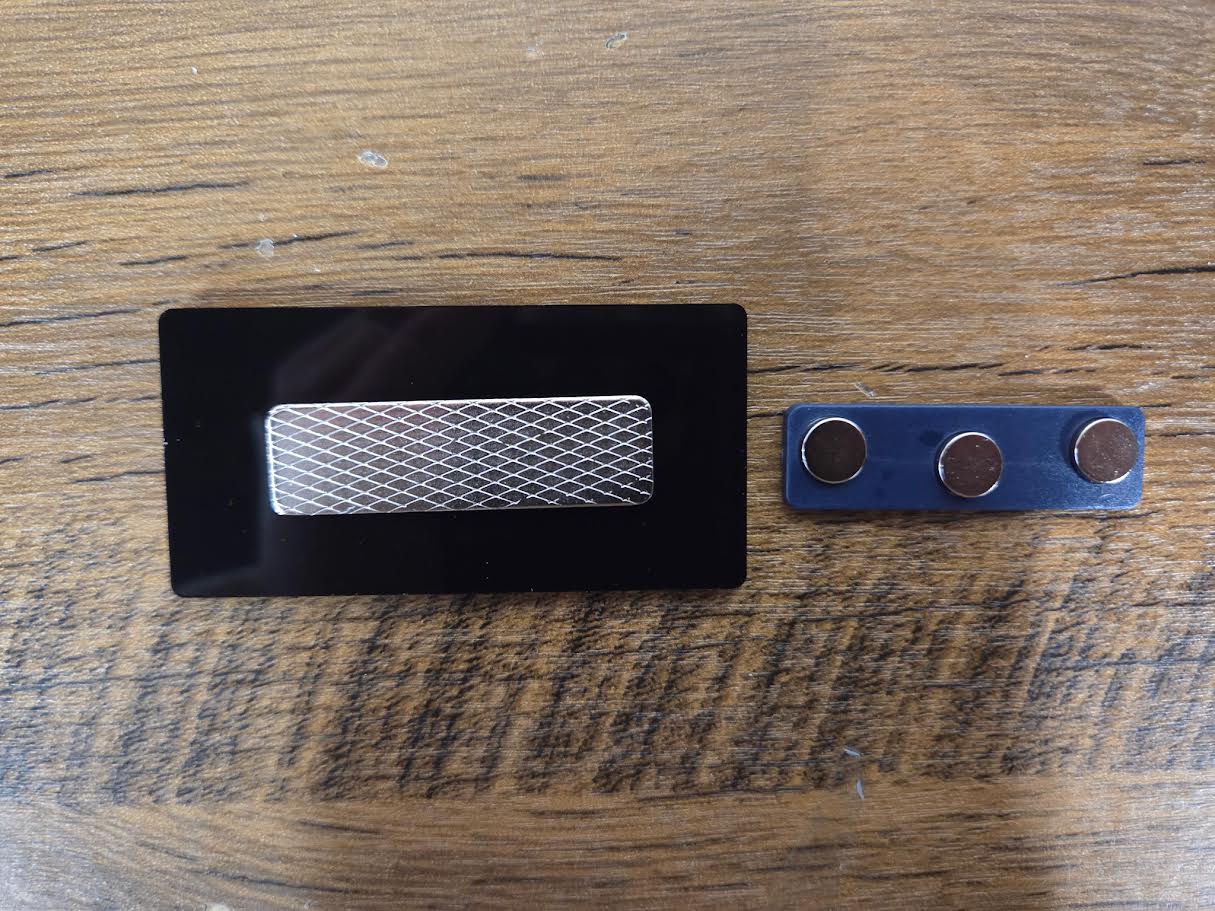 Custom Acrylic Name Tag – Paint-Filled & Magnet-Backed