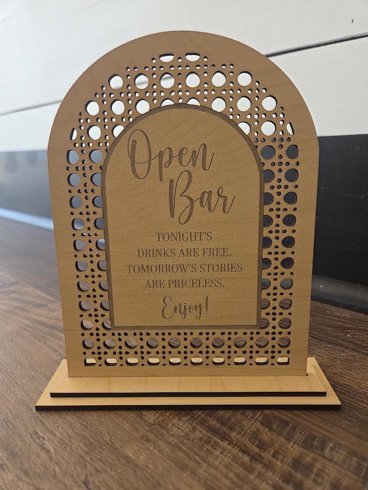 Wedding Open Bar Decor