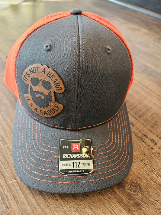 "It's Not A Beard, It's A Saddle" Patch Richardson 112 Trucker Hat