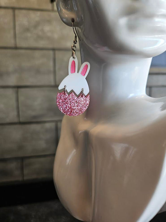 Bunny Ear Easter Egg Earrings