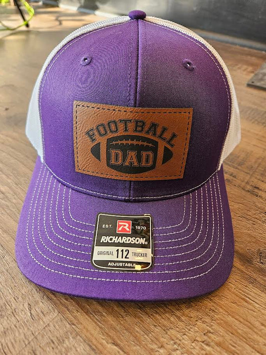 Men's Purple Football Dad Hat