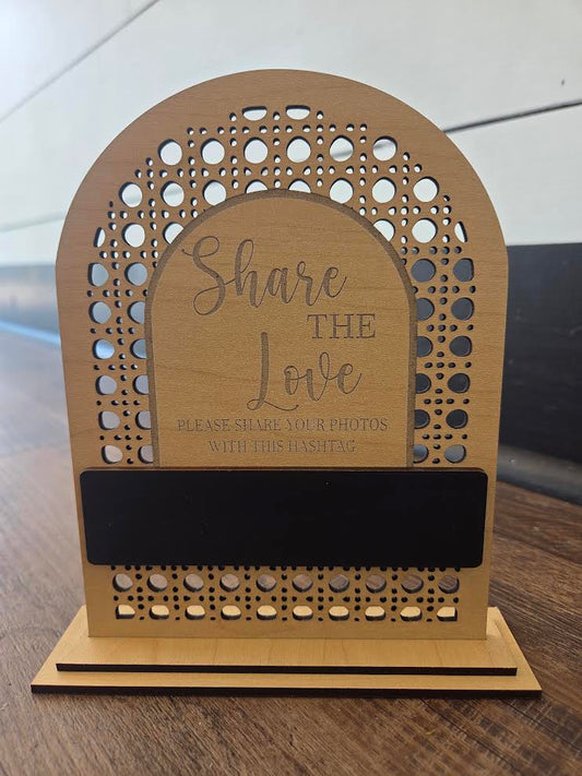 Wedding Hashtag Decor