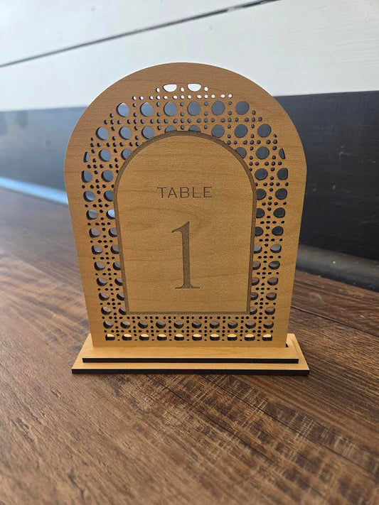 Wedding Table Number