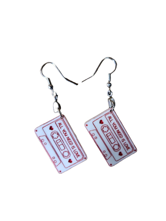 All You Need Is Love Valentine Earrings