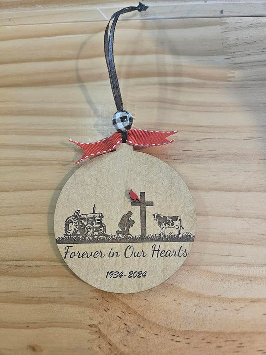 Memorial Farmer Ornament