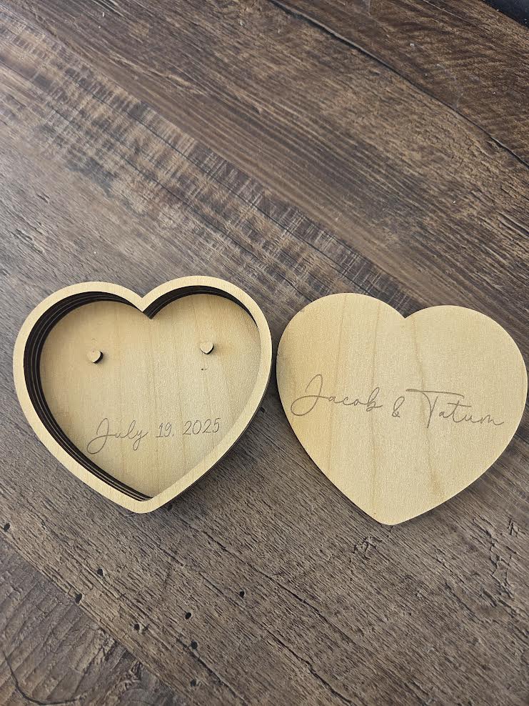 Custom Wedding Ring Box