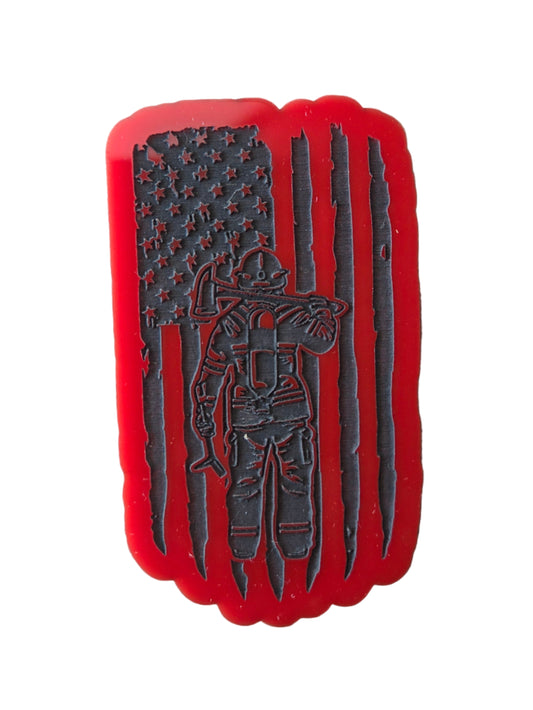 Acrylic Fireman Magnet