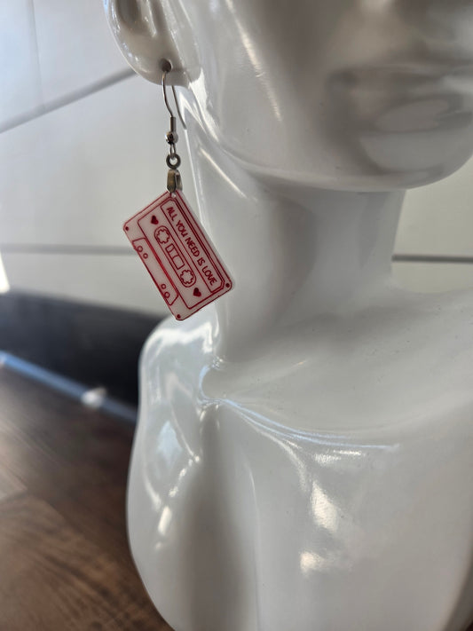 All You Need Is Love Valentine Earrings