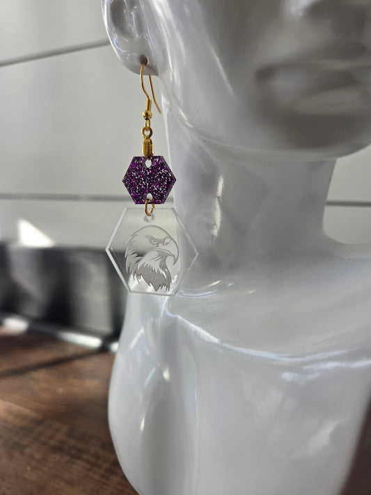 Eaton Clear Acrylic Earrings