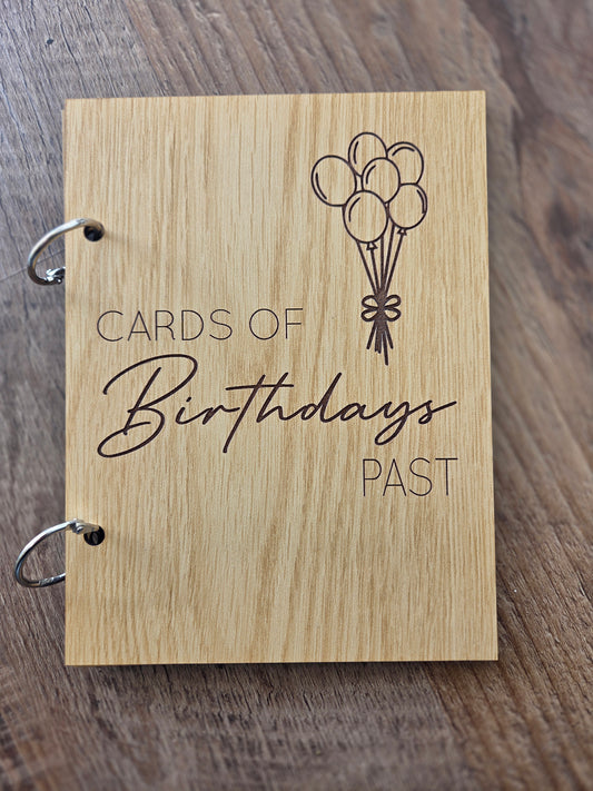 Birthday Balloons Card Book