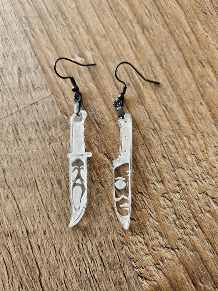 Halloween Knife Earrings