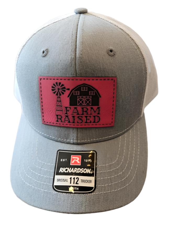 Youth Farm Raised Hat (Pink Patch)