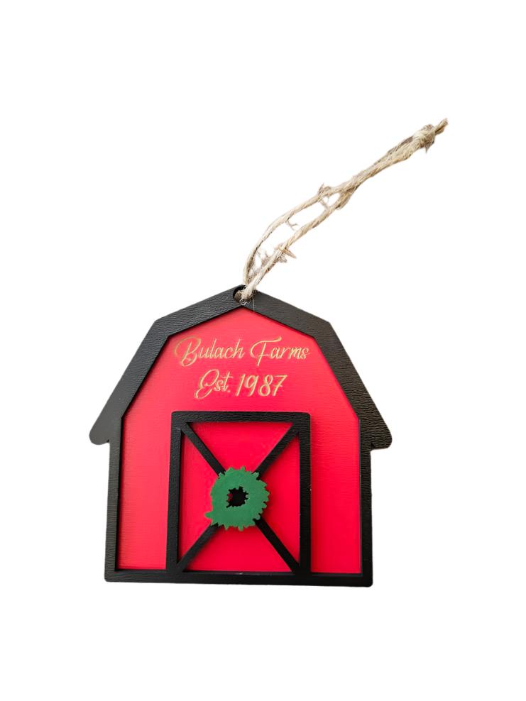 Customized Barn Ornament