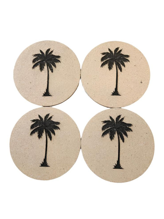 Palmetto Cork Coaster Set