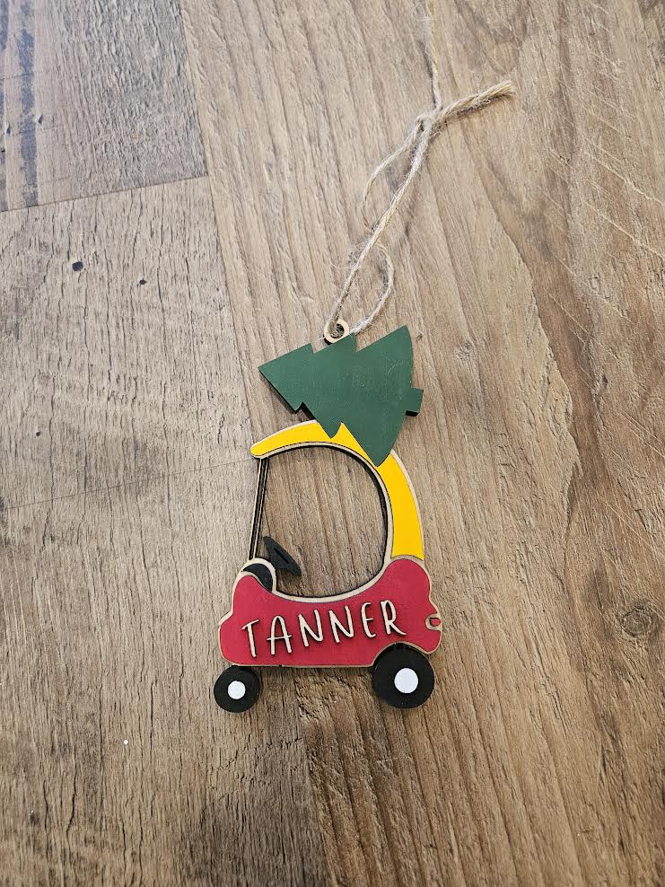 Customized Cozy Coupe Ornament