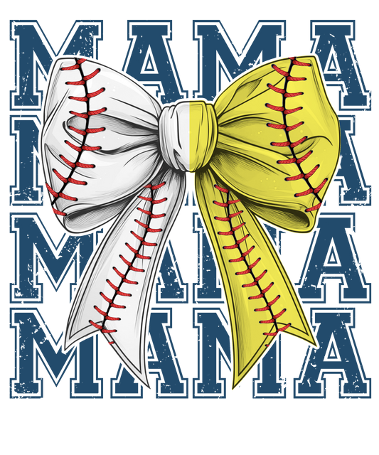Softball & Baseball MAMA 2x2 Magnet